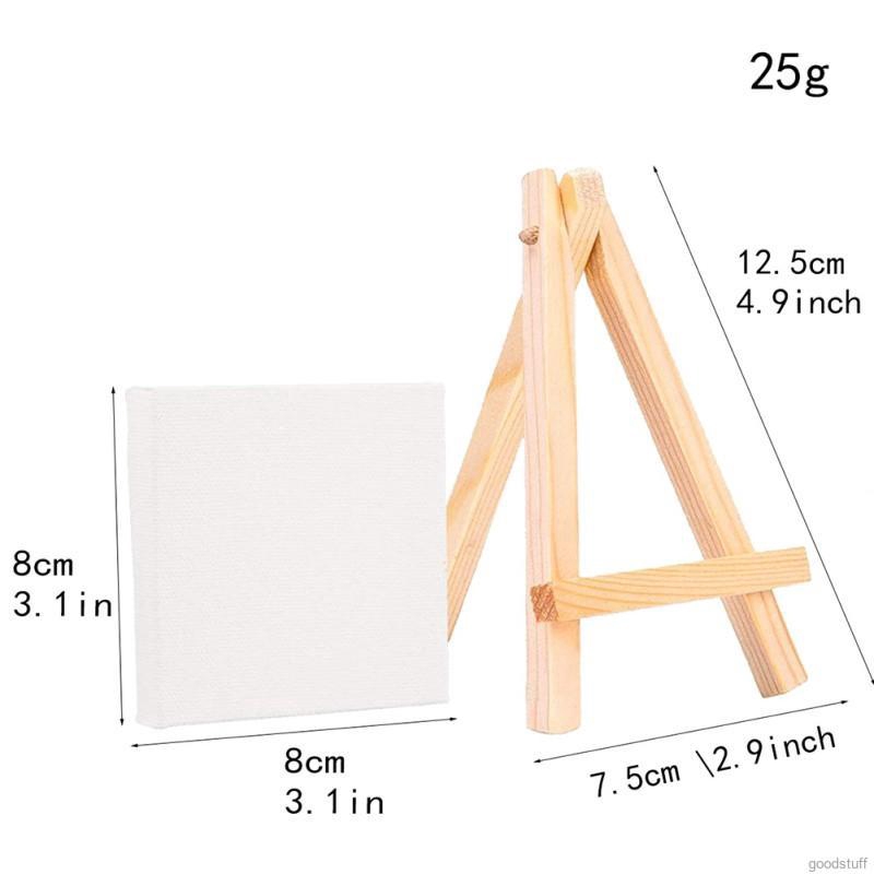 Tranh vải canvas mini màu trắng tự hoàn thành