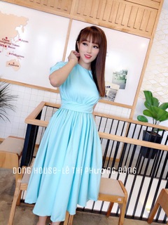 Đầm xoè thắt nơ