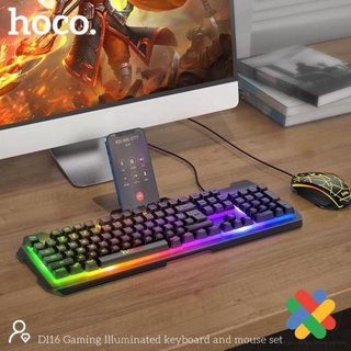 Bàn Phím Kèm Chuột Gaming Hoco Di16 LED RGB - Bảo hành 12 tháng