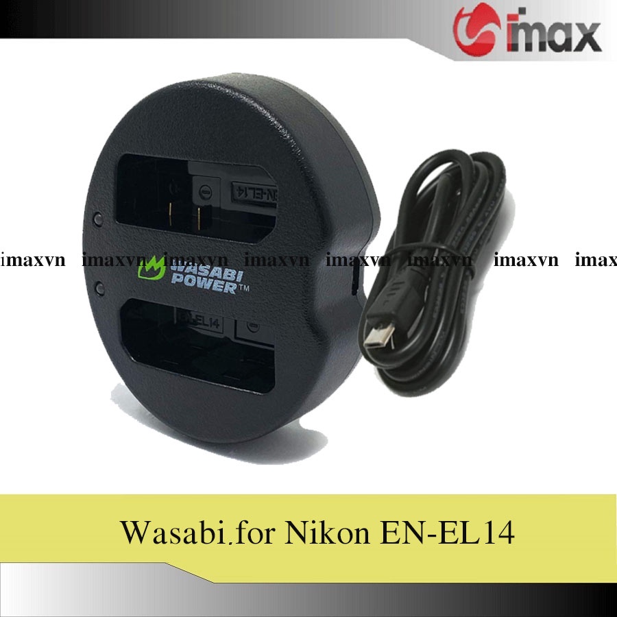 Sạc máy ảnh Wasabi for Nikon EN-EL14A