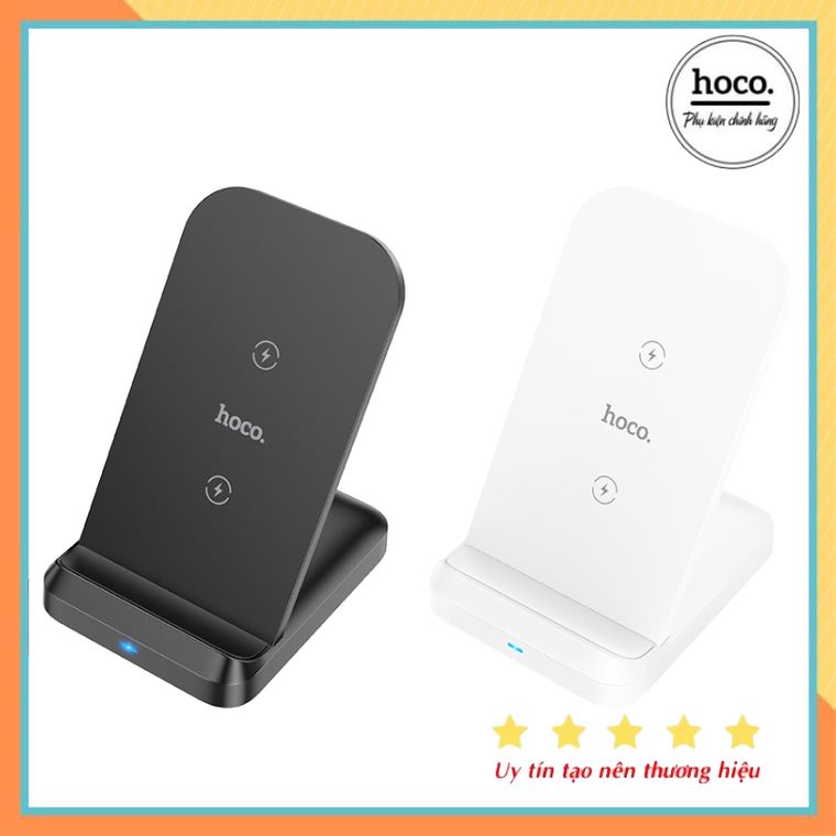 Đế sạc Không dây Hoco CW38 Hỗ Trợ Sạc Nhanh 15W Dạng đứng sang trọng - Bảo Hành Chính Hãng
