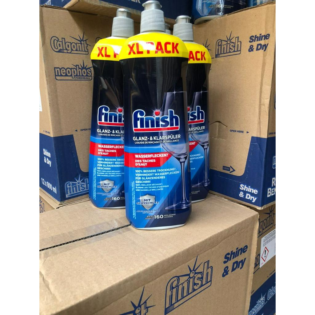 Nước làm bóng Finish 750ml -800ml làm bóng và khô chén bát chuyên dùng cho máy rửa chén bát  - ImP - ImPvn