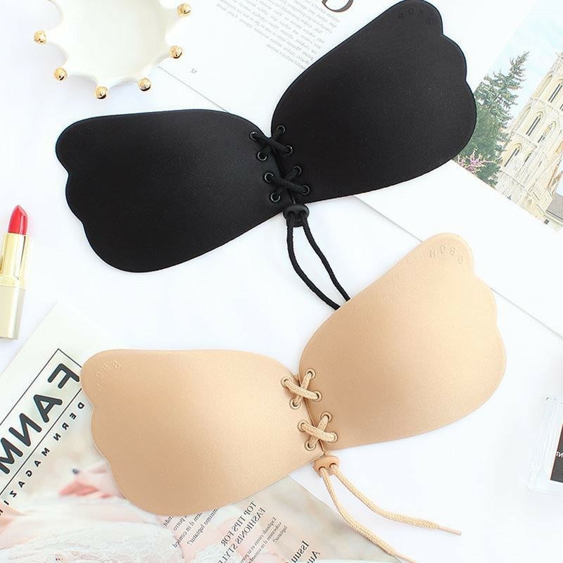 Áo dán nâng ngực Silicon - Áo Bra dán ngực Silicon rút dây hình bàn tay P381