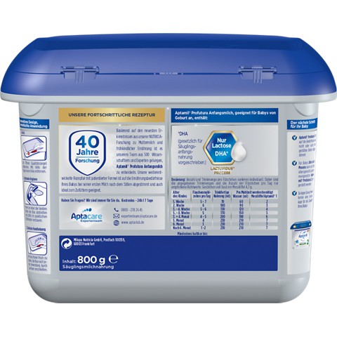 Sữa Aptamil bạc lùn Đức số 1 800g