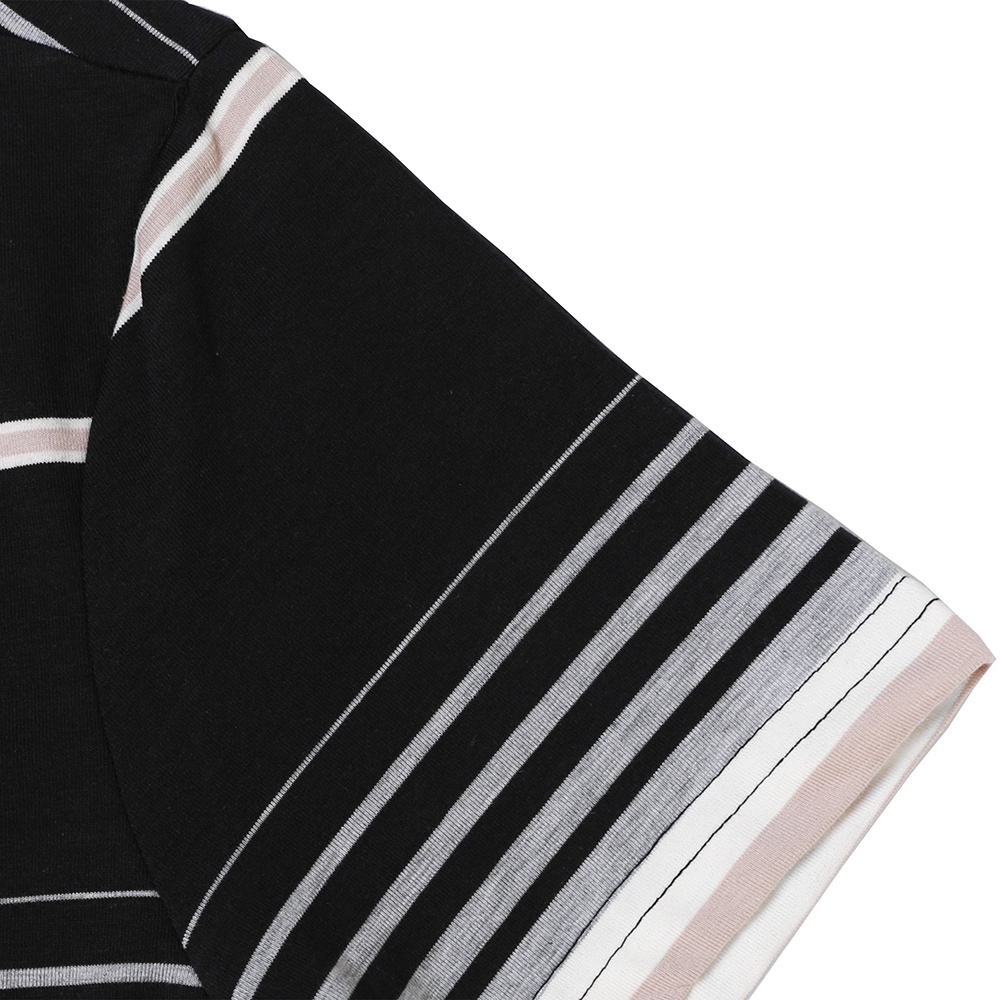 Áo Phông Cộc Tay Kẻ Ngang Nhiều Màu Ceffylo, Chất Liệu Cotton Co Giãn Nhẹ