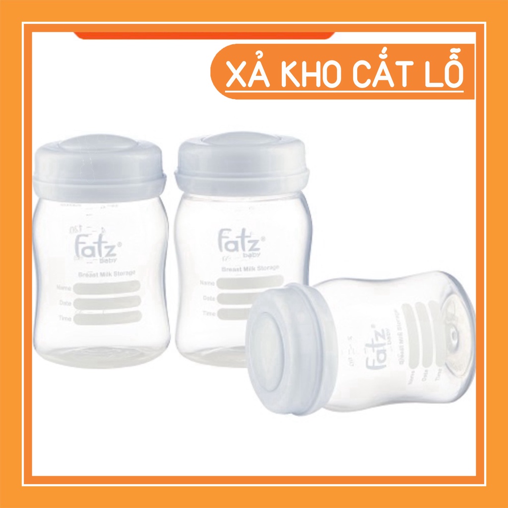 Bộ 3 bình trữ sữa 150ml FatzBaby FB0120N / FB0120 FLASH SALE