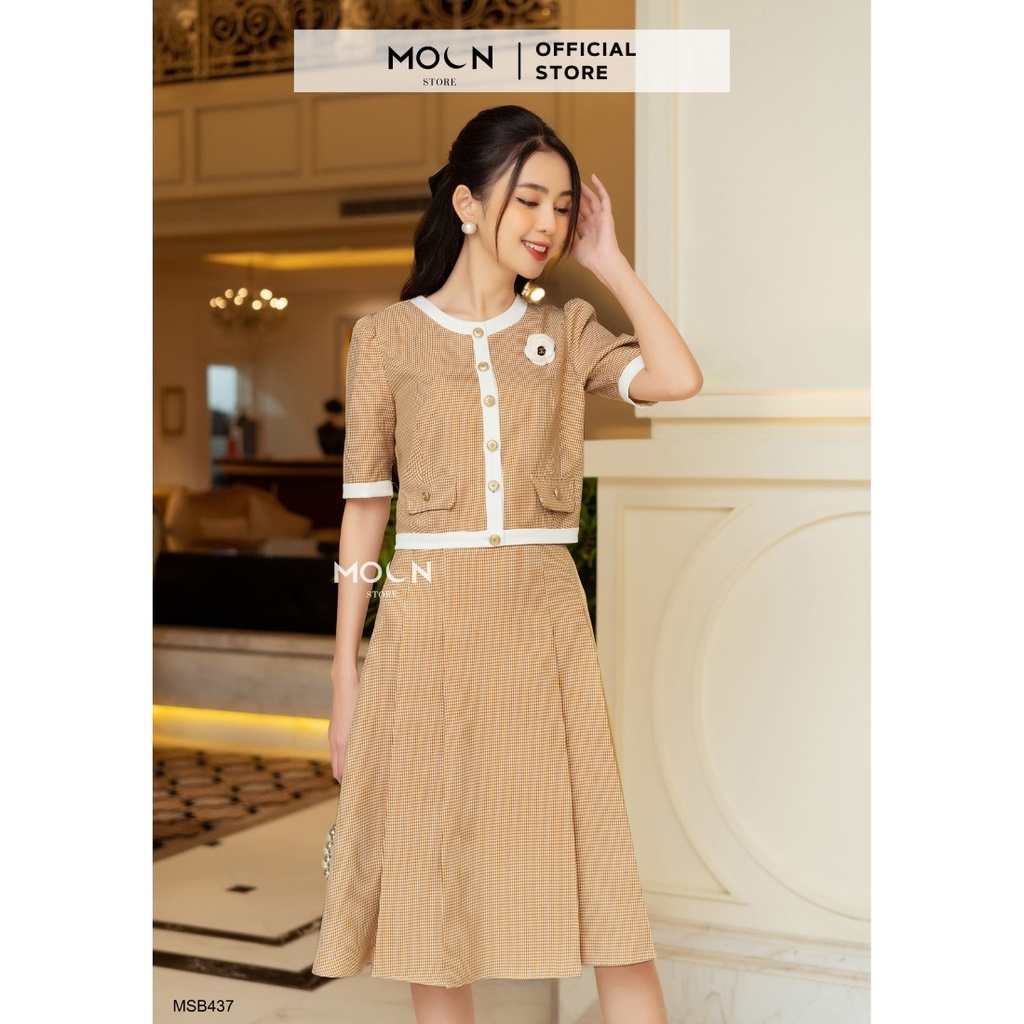 Set bộ váy áo công sở nữ MSB437 MOON STORE