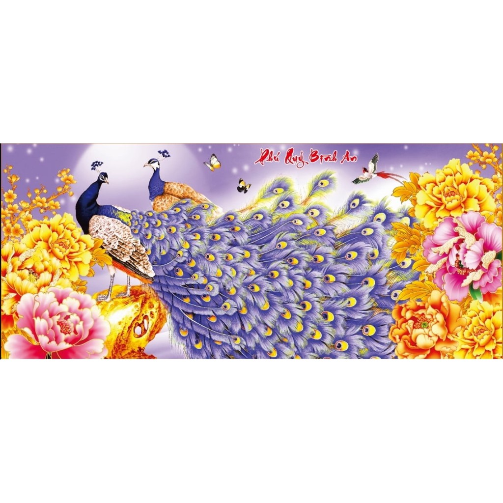 TRANH ĐÍNH ĐÁ PHÚ QUÝ BÌNH AN VS053 (115X52)