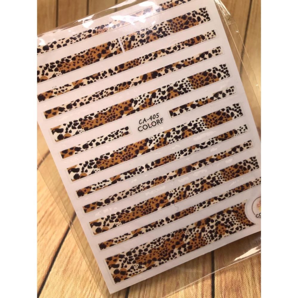 Hình dán móng tay Da báo CA405