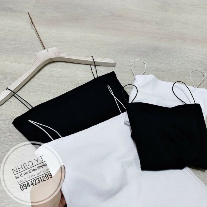 ÁO 2 DÂY , ÁO 2 DÂY NỮ ĐẸP 100% cotton đen trắng | BigBuy360 - bigbuy360.vn