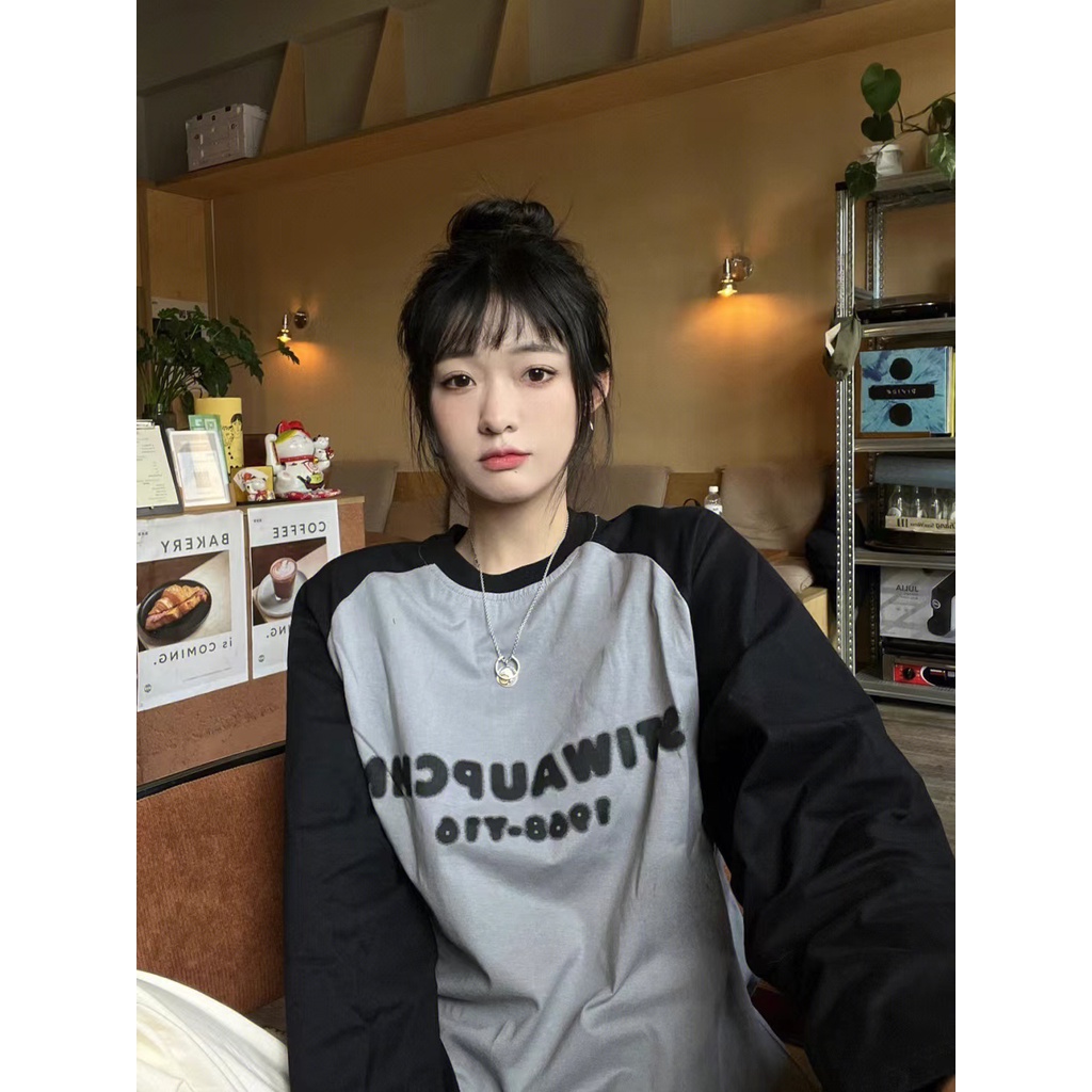 NRVP Áo Hoodie Tay Dài Oversize In Họa Tiết Phong Cách Hàn Quốc Kiểu Mới Cho Nam / Nữ