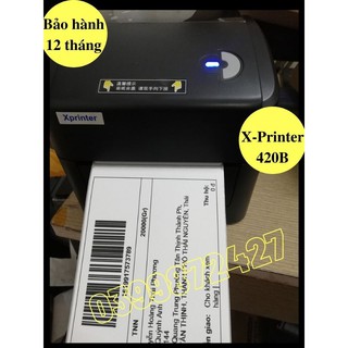 Máy in đơn hàng TMĐT Xprinter XP420B in phiếu giao hàng tem vận chuyển in mã vạch các loại tem nhãn - XP 420B