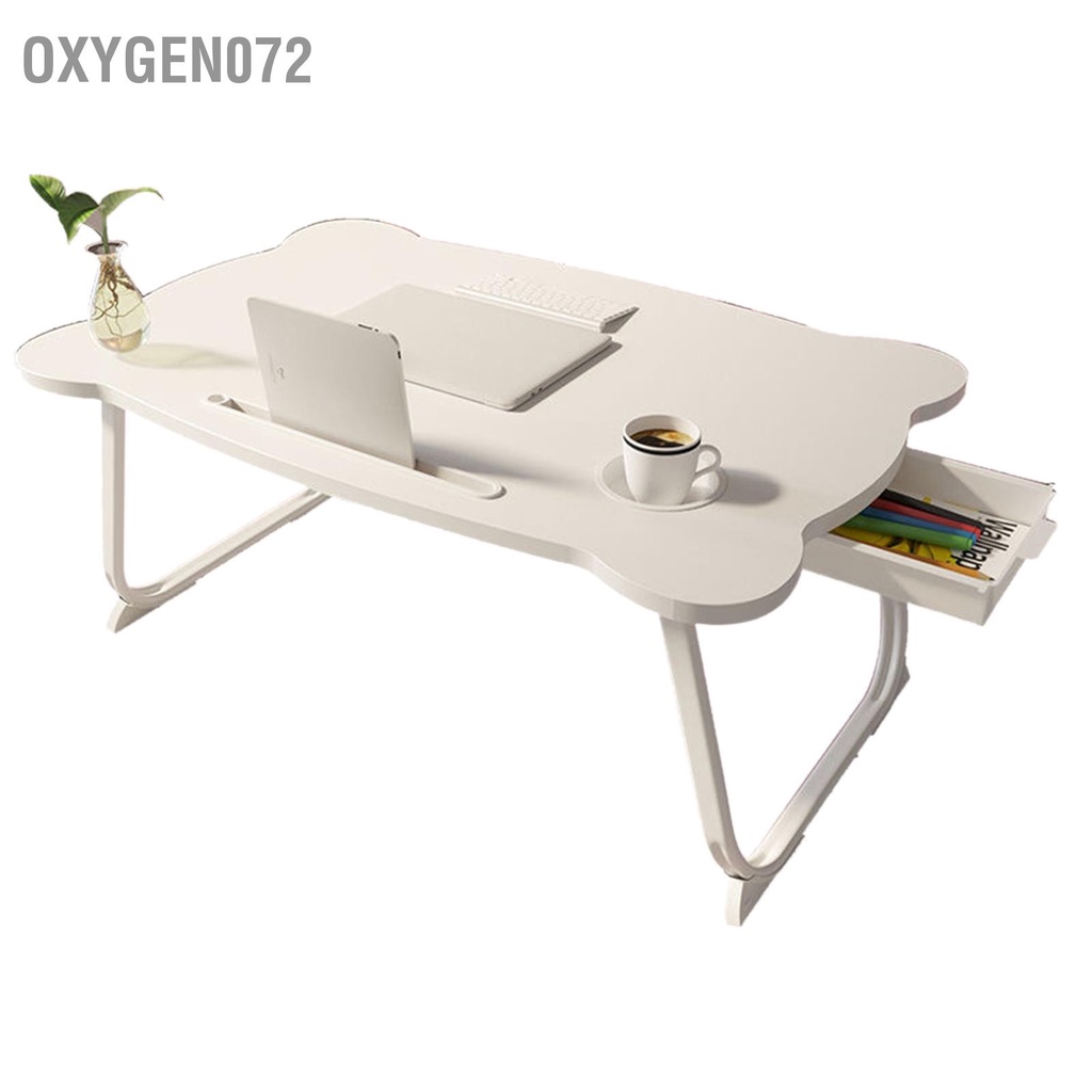 Bàn học làm việc gấp gọn thông minh có khe cắm điện thoại oxygen072