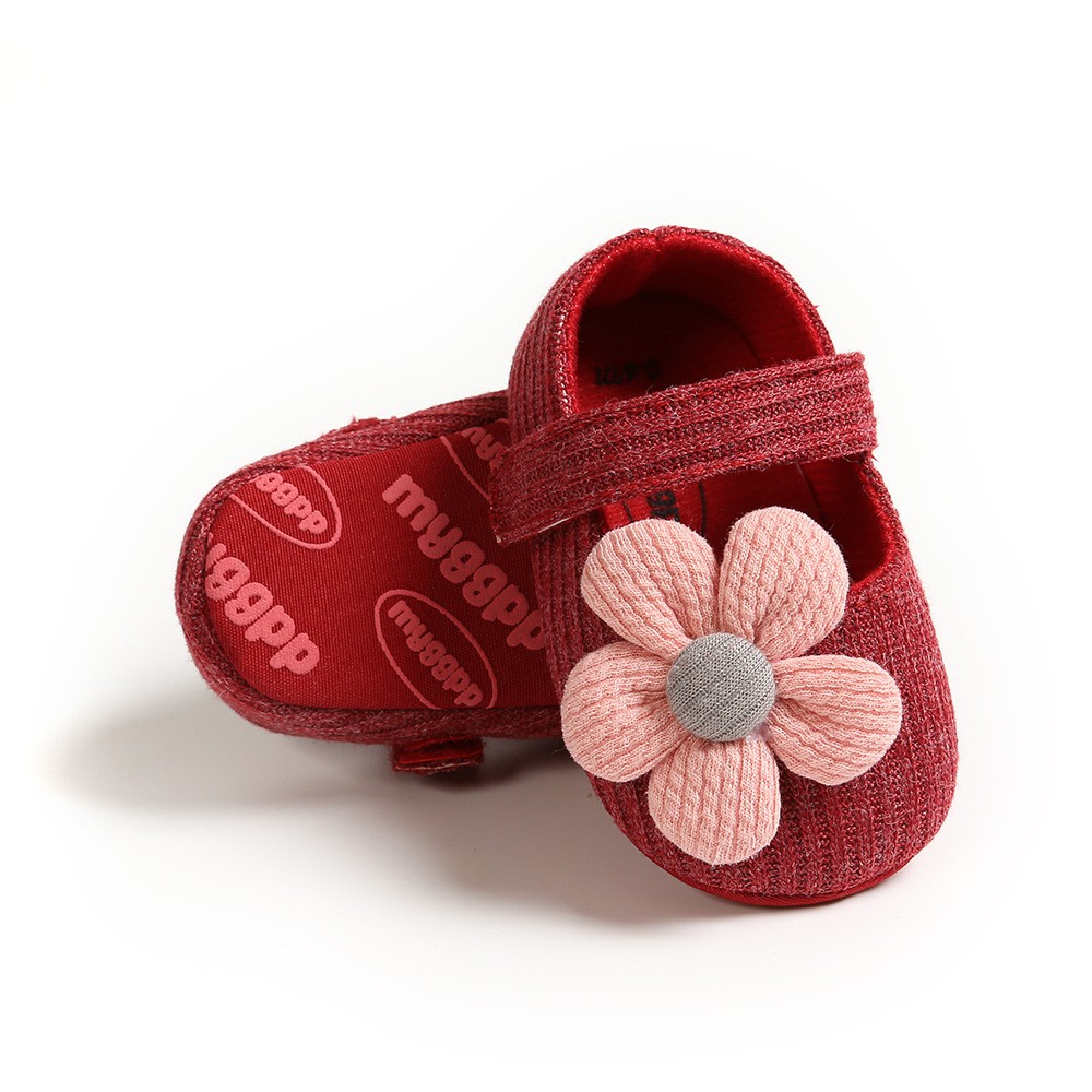 Giày đế mềm chống trượt bông hoa cho bé(9-20 tháng)