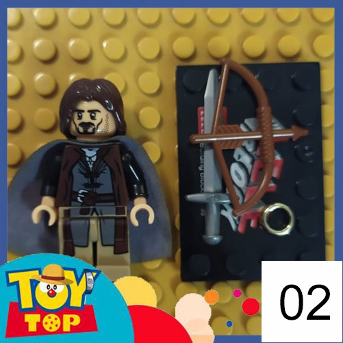 [Một con] ghép Lord of the Rings Chúa tể của những chiếc nhẫn : Minifigures hàng 2nd trưng bày tổng hợp