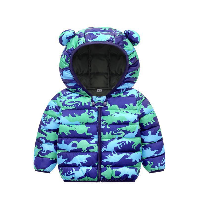 Áo khoác cho bé gái bé trai áo phao siêu nhẹ lông vũ tai gấu siêu ấm hàng Quảng Châu cao cấp JIMADO 65656565666