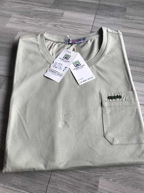 Áo thun Nam Trung Niên cộc tay cổ tròn hàng quảng châu chất cotton cực mát