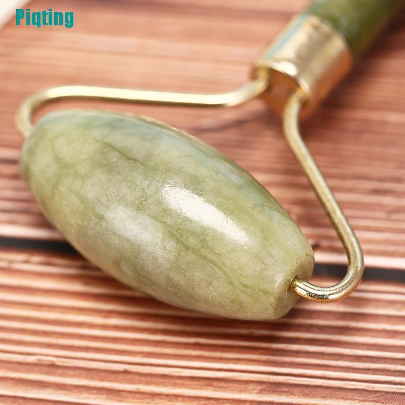 1 Bộ Dụng Cụ Massage Mặt Bằng Ngọc Bích Tự Nhiên + Gua Sha