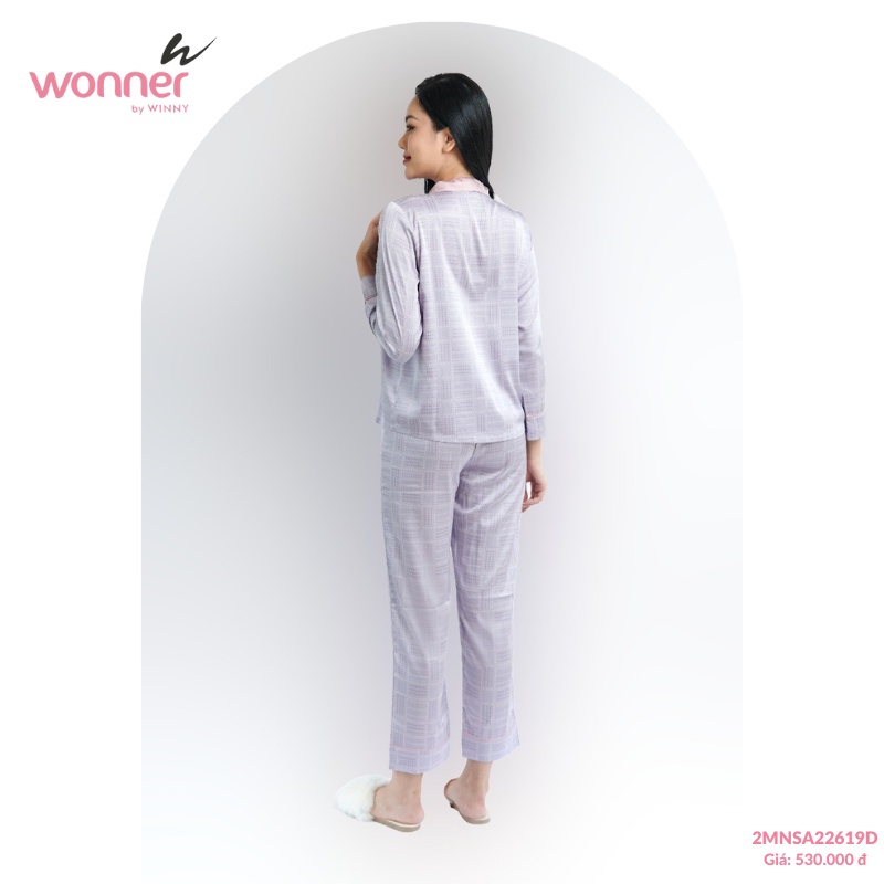 Bộ đồ mặc nhà pyjamas dài tay quần dài - 2MNSA22619D