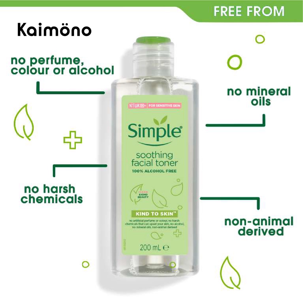 Nước Hoa Hồng Soothing Facial Toner Simple cân bằng ẩm cho da 200ml | BigBuy360 - bigbuy360.vn