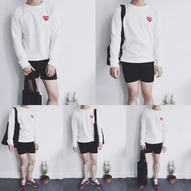 ÁO SWEATER NAM NỮ LOGO TIM MẮT