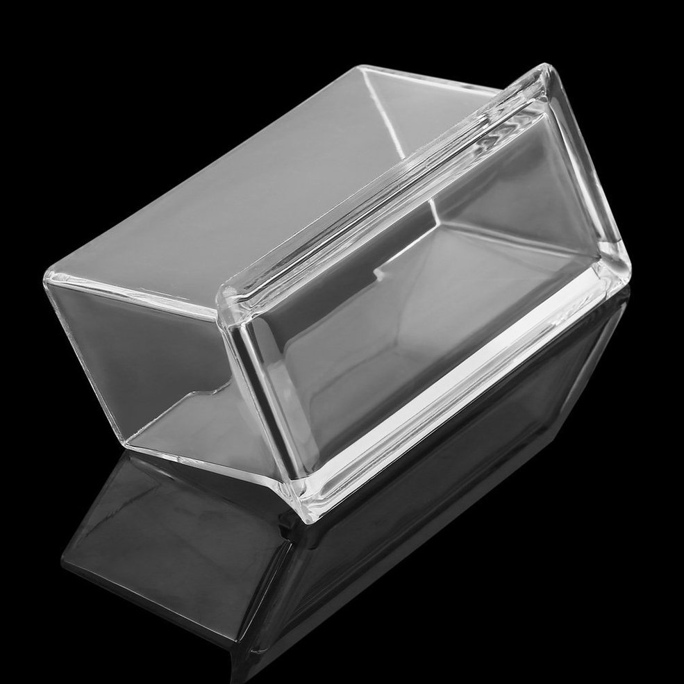 •NEW•Clear Desktop Business Card Holder Display Stand Acrylic Plastic Desk Shelf