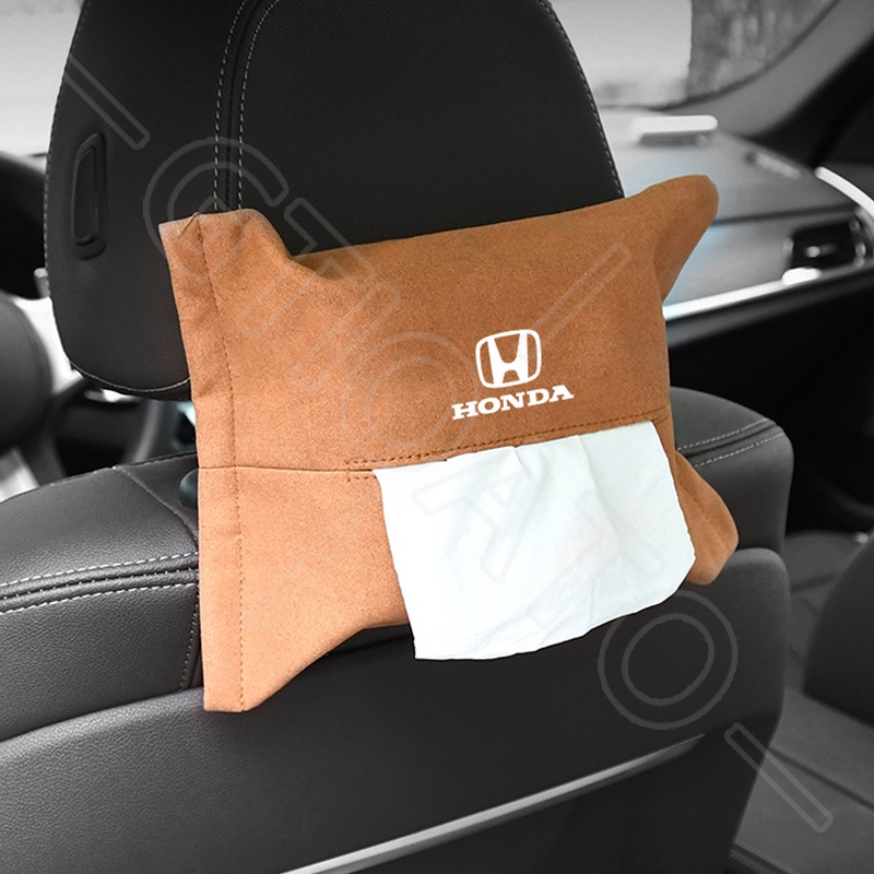 GTIOATO HộP ĐựNg GiấY ĂN Lưng Ghế Xe Hộp Đựng Khăn Giấy Ô Tô HộP ĐựNg GiấY TrêN Xe Ô Tô TúI Treo Sau Ghế Ô Tô TúI Treo Đồ Sau Ghế Ô Tô Phụ Kiện Xe Hơi Cho Honda City BRV Civic Jazz Brio CRV Accord HRV Mobilio Odyssey Fit
