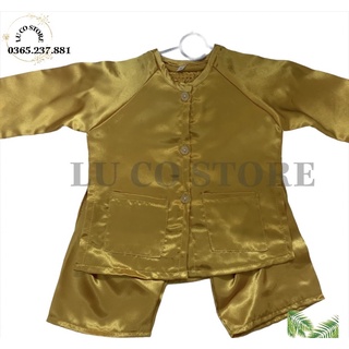 Bộ quần áo bà ba cho bé trai bé gái chất lụa siêu mát
