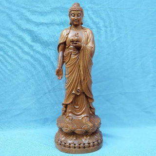 Tượng phật adida - gỗ bach xanh - cao20