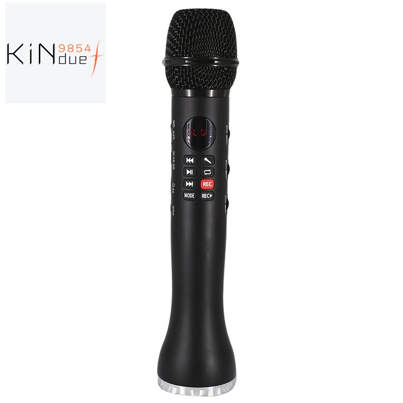 Professional Karaoke Microphone Wireless Speaker Portable Bluetooth Microphone F