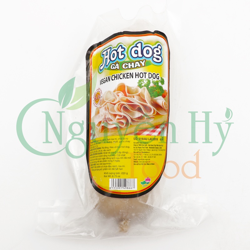 Hotdog Thịt Gà Chay Đông Lạnh Âu Lạc - 250g