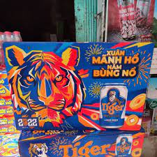 THÙNG 24 LON BIA TIGER 330ML (mẫu mới )