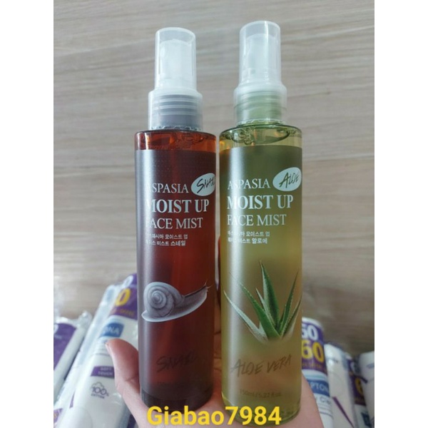 Xịt Khoáng Aspasia Moist Up Face Mist 150ml Hàn Quốc