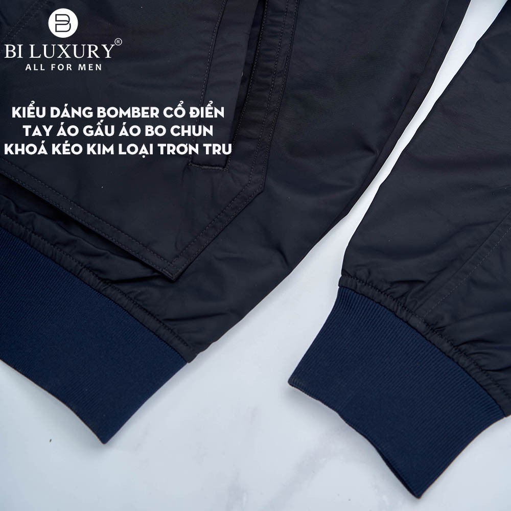 Áo khoác nam bomber Biluxury thời trang hai lớp chống nước Goretex đẳng cấp 4AG2T008