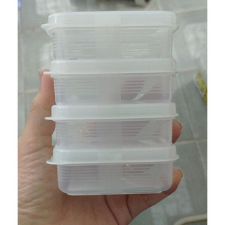 Nhật - Set 4 hộp trữ thức ăn dặm Nakaya - 100ml/hộp - cho bé - Made in Japan - HRK