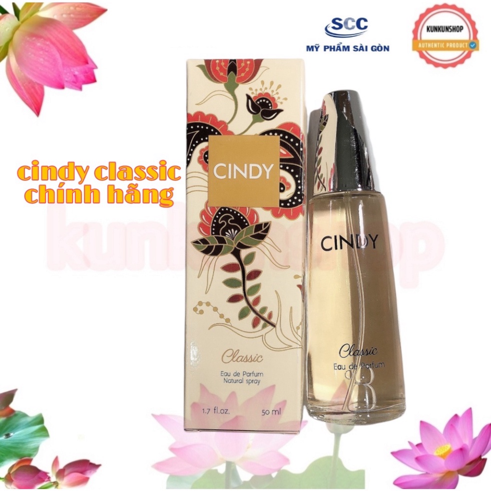 Nước hoa cindy 50ml cam kết chính hãng golden, passionate, classic, pinky