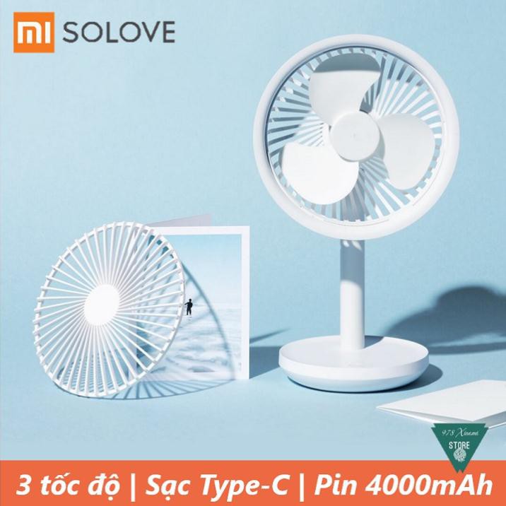 Quạt tích điện Xiaomi Solove F5 -Quạt mini để bàn SOLOVE F5