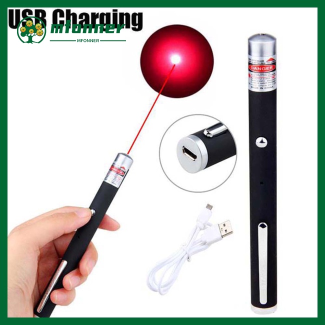 MfonnerUsb ChargingPowerful Laser-pen  Laser-pointer Sight For Presentations Teaching Children Entertainment