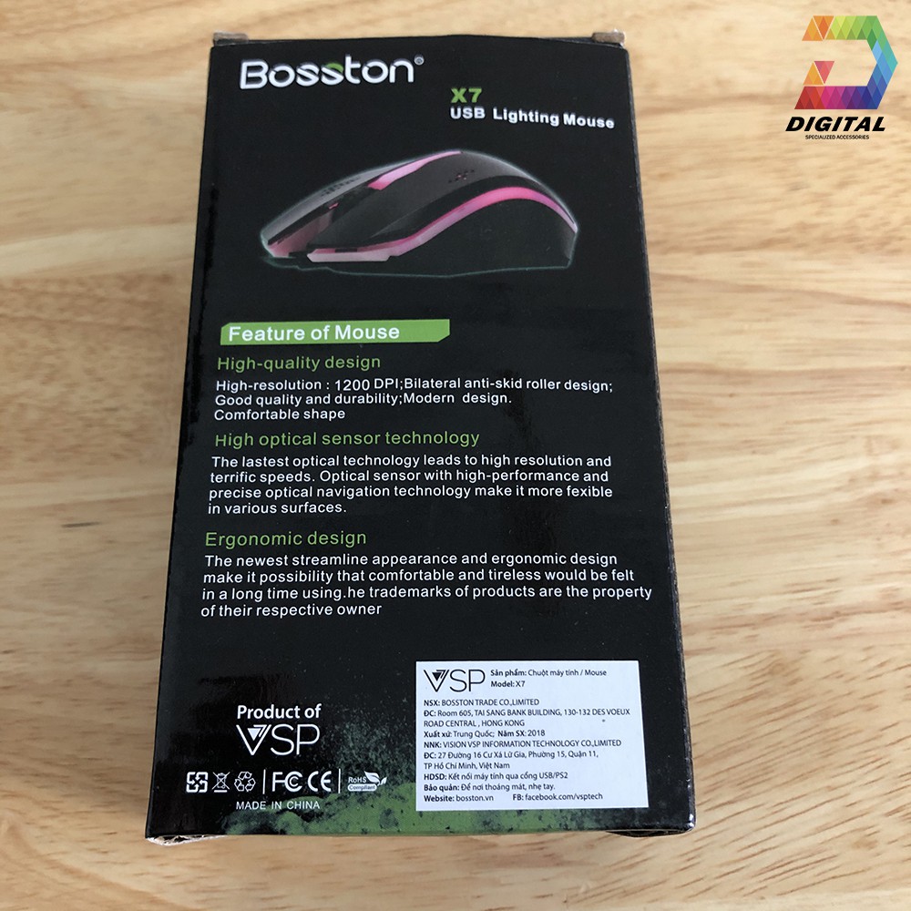 Chuột Có Dây Bosston X7 Chính Hãng Bảo Hành 12 Tháng | BigBuy360 - bigbuy360.vn