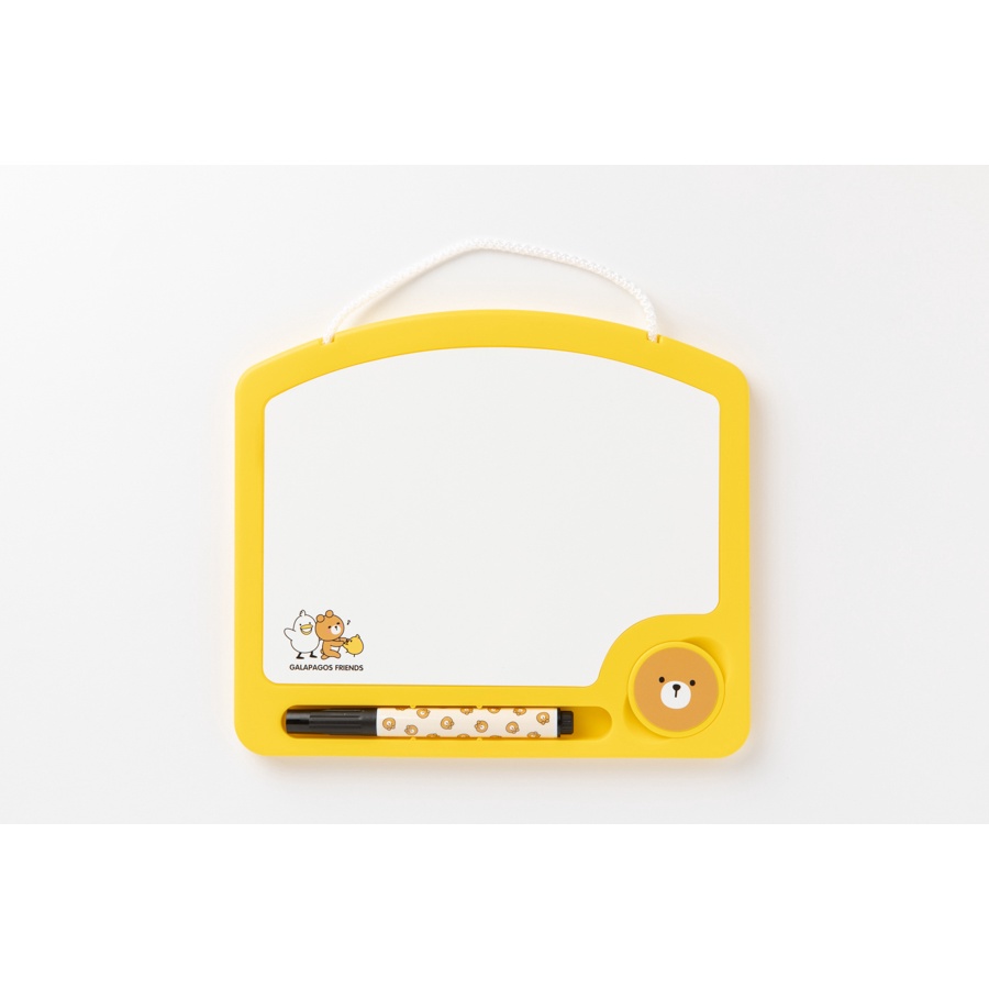 Bảng Trắng ARTBOX Hàn Quốc Galapagos Màu Vàng Kèm Bút Lông