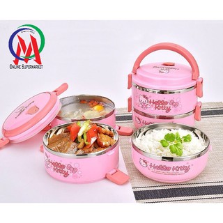 HỘP CƠM 3 TẦNG KITTY DOREMON