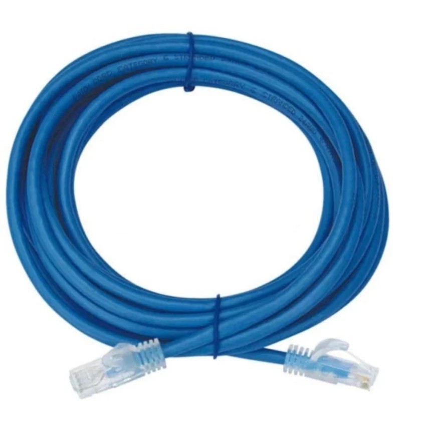 Dây cáp mạng cat5e bấm sẵn 2 đầu 5m (Xanh)