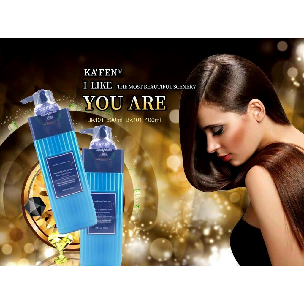 Cặp gội xả Kafen Vuông phục hồi tóc chuyên sâu 800ml