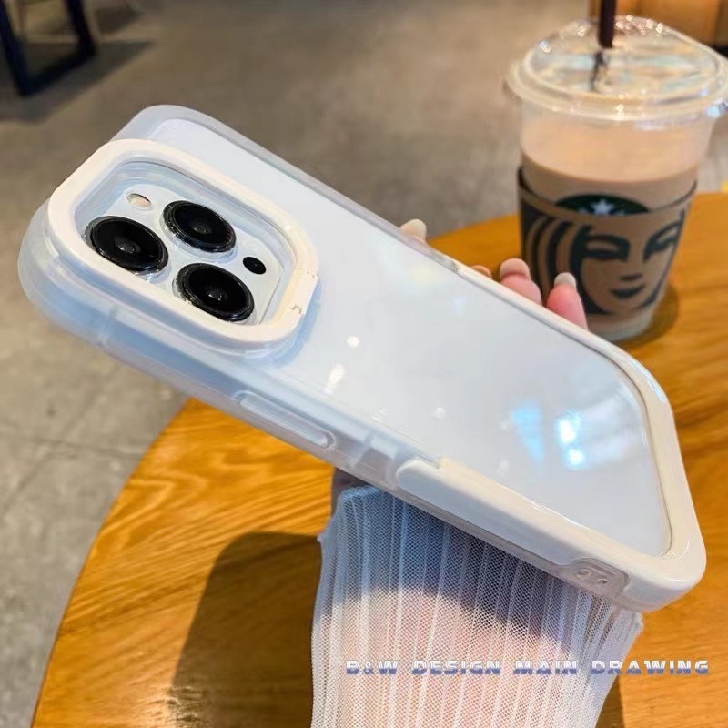 Ốp Điện Thoại Mềm Nhám Trong Suốt Có Túi Khí Chống Sốc Màu Kẹo Thời Trang Cho iPhone 14 13 12 11 Pro MAX XR IX XS MAX