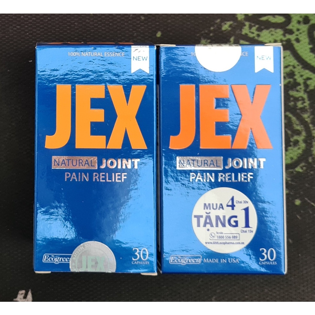 Jex Joint (Lọ 30 viên) - Viên uống hỗ trợ giảm đau trong thoái hoá khớp, viêm khớp, viêm khớp dạng thấp