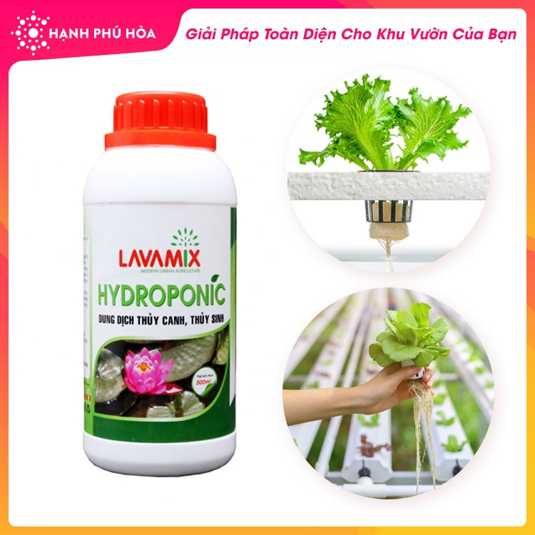 Dung Dịch Phân Bón Thủy Canh Hydroponic 500ML/Hũ- Chuyên Trồng Rau Sạch Thủy Canh, Hoa Kiểng Thủy Sinh