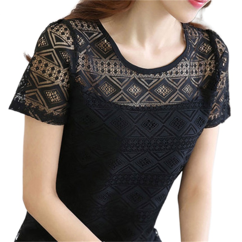 Áo Chiffon Tay Ngắn Cổ Tròn Màu Trơn Dáng Ôm Thời Trang Cho Nữ