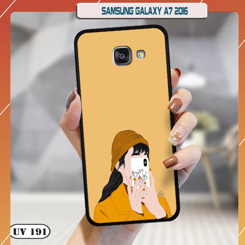 Ốp lưng nhám Samsung Galaxy A7 2016 in hình