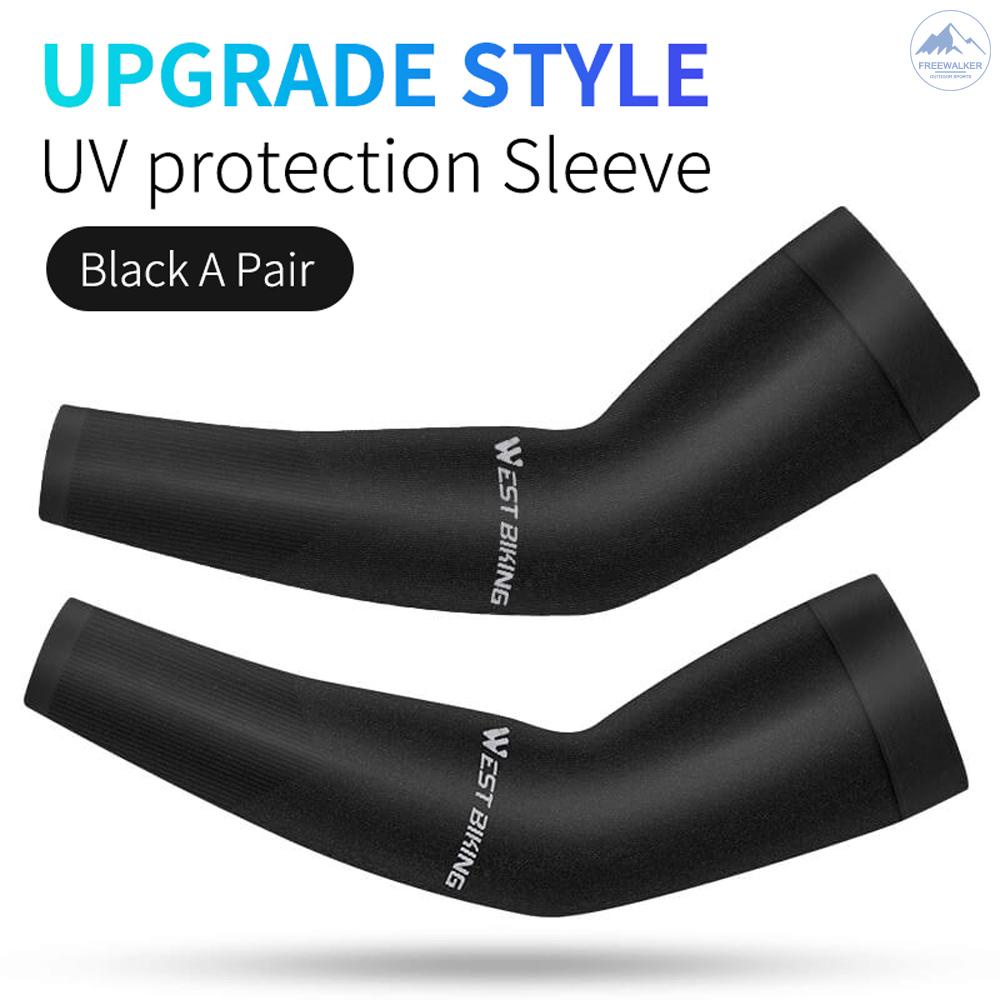 Găng cánh tay chống nắng UV bằng lụa mát bảo vệ khỏi tia UV khi chơi thể thao ngoài trời