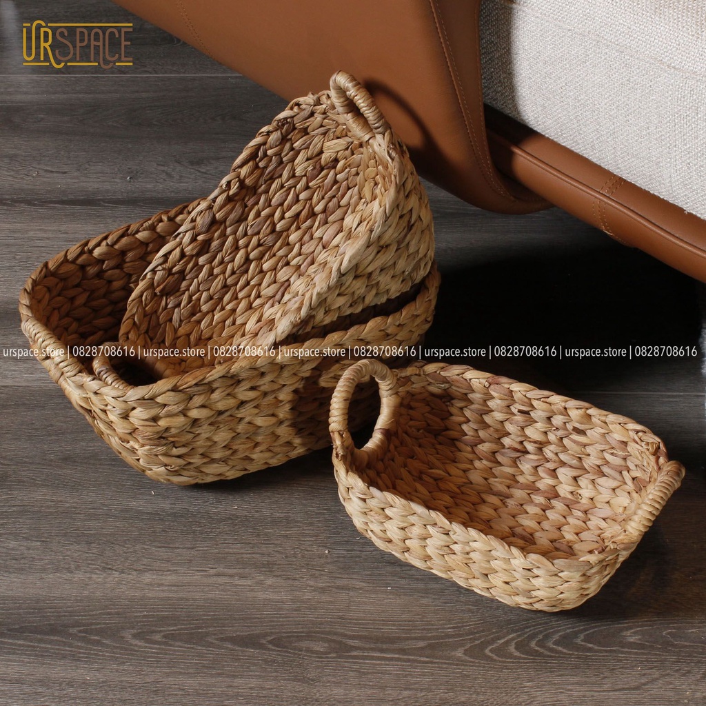 Giỏ lục bình đựng đồ đa năng URSPACE đựng đồ chơi cho bé, trang trí sắp xếp không gian